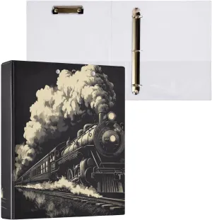 3 Ring Binder Electric Art Isolated Binder 1.5 inch with Clipboard PVC Pockets Fit 8.5 x 11 Inch Paper for School Office Supplies 1 Pack