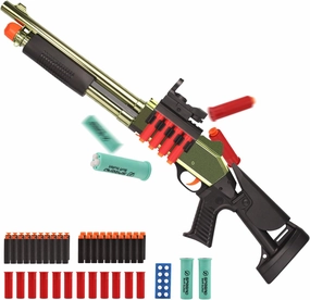 30 Inch Manual Loading Soft Bullet Toy Gun, Foam Blaster Soft Dart Blaster with 50 Darts, Shell Ejecting Airsoft Shotgun for 15  Years Old Outdoor Play, Gifts for Christmas Birthday Halloween