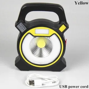 30w LED COB Portable Spotlight Lantern Searchlight USB Rechargeable 18650 Battery Powered Portable Light for Camping Fishing
