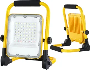 30W LED Spotlight Outdoor Portable Light Portable Camping Lantern USB Rechargeable Waterproof Emergency Flashlight for Garden Yard