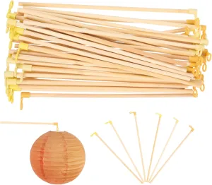 35pcs Wooden Lantern Sticks Portable Handles for Boys and Girls Birthday Parties Lightweight Lantern Poles for Easy Carrying Diy Supplies for Making and Decorations