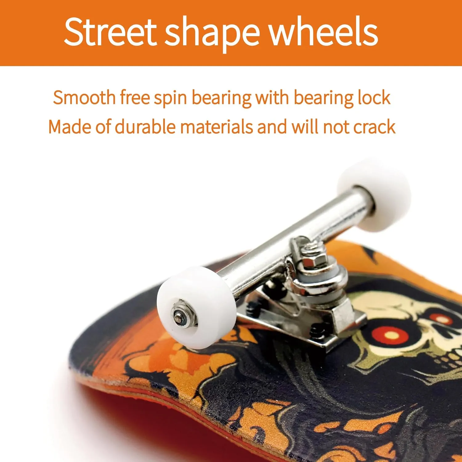 36mm Pro Fingerboard with Wooden Finger Skateboard Deck Upgraded Finger Board Trucks Street Shape Bearing Wheels (Tree)