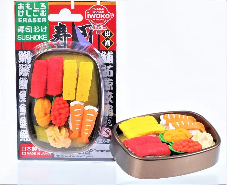 383111 IWAKO SUSHI BOX ERASER CARD-SINGLE