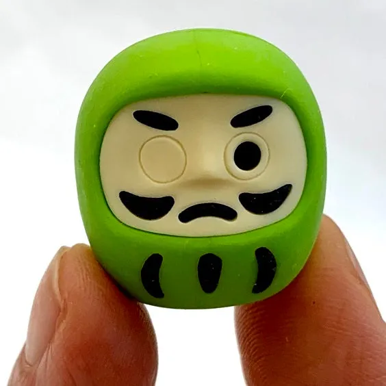 383191 IWAKO DARUMA ERASER CARD-SINGLE