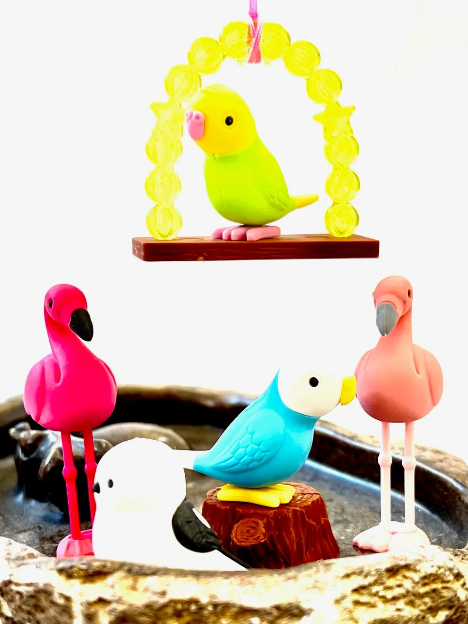 38337 BIRDS ERASER CARD-10 CARDS