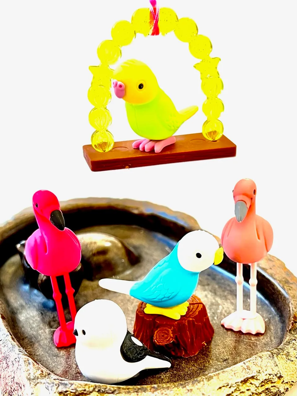 38337 BIRDS ERASER CARD-10 CARDS