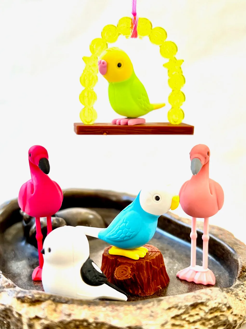 38337 BIRDS ERASER CARD-10 CARDS