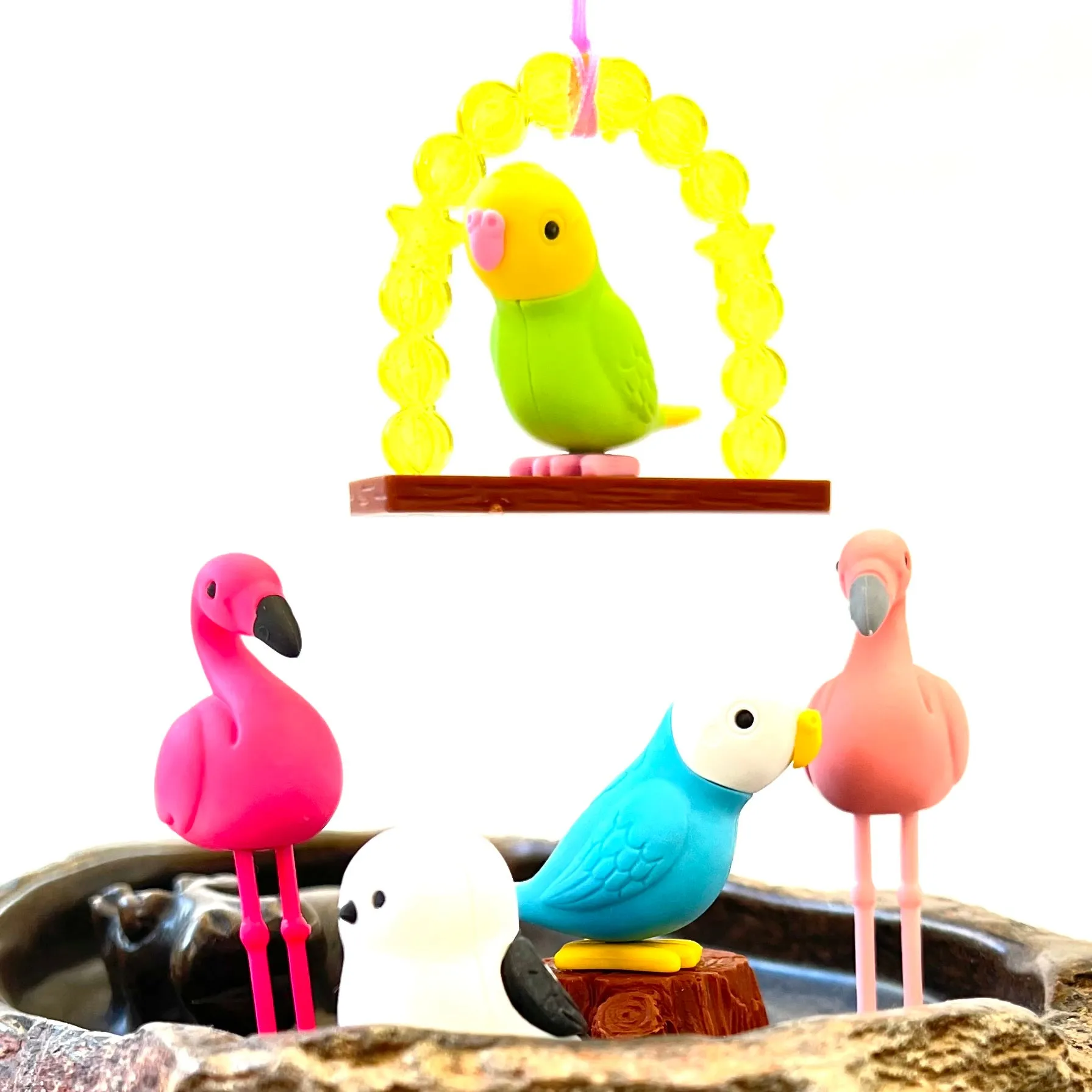 38337 BIRDS ERASER CARD-10 CARDS