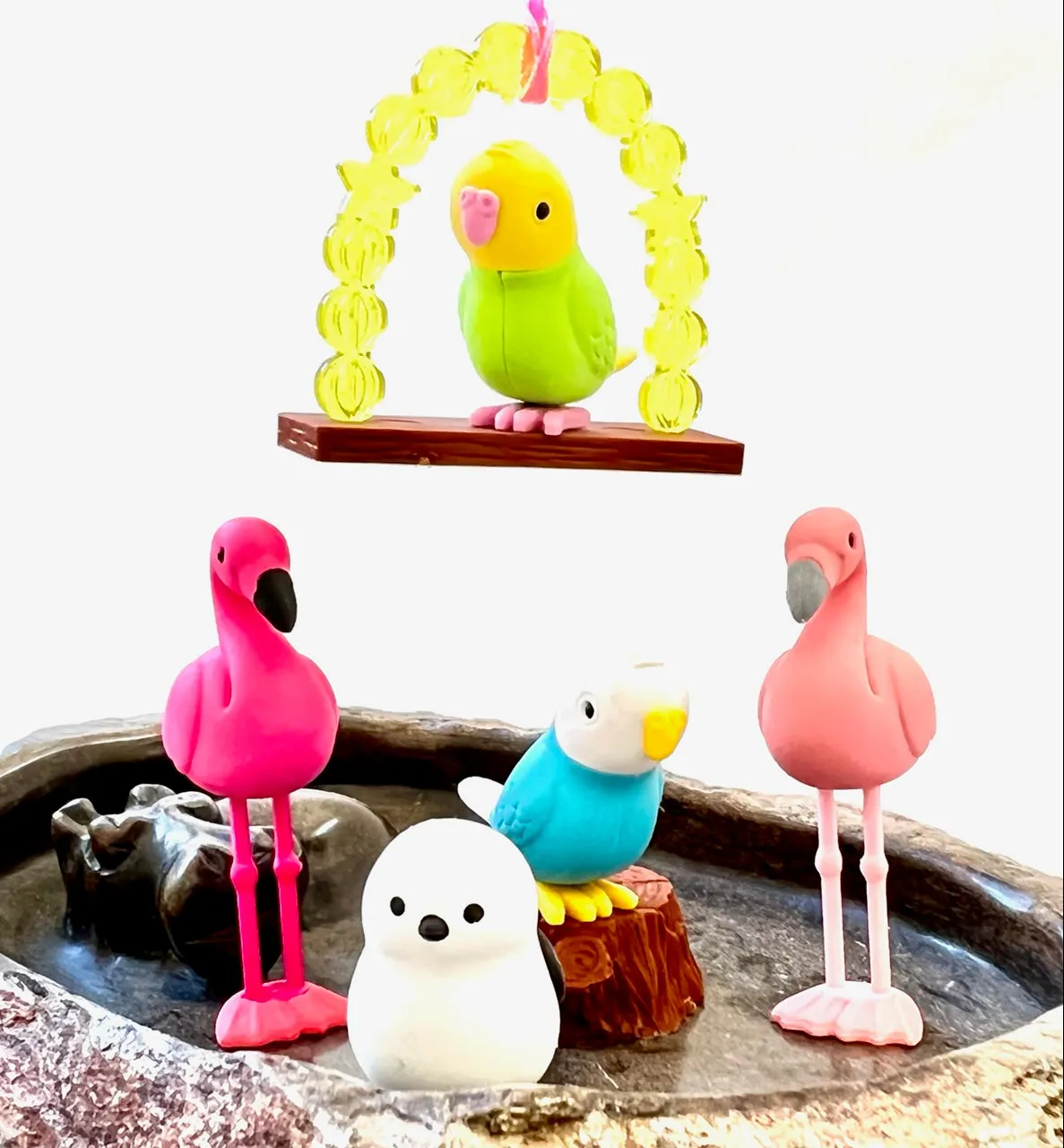 38337 BIRDS ERASER CARD-10 CARDS