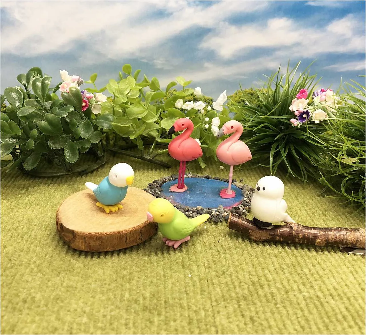 38337 BIRDS ERASER CARD-10 CARDS