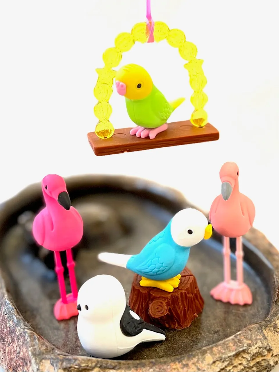38337 BIRDS ERASER CARD-10 CARDS