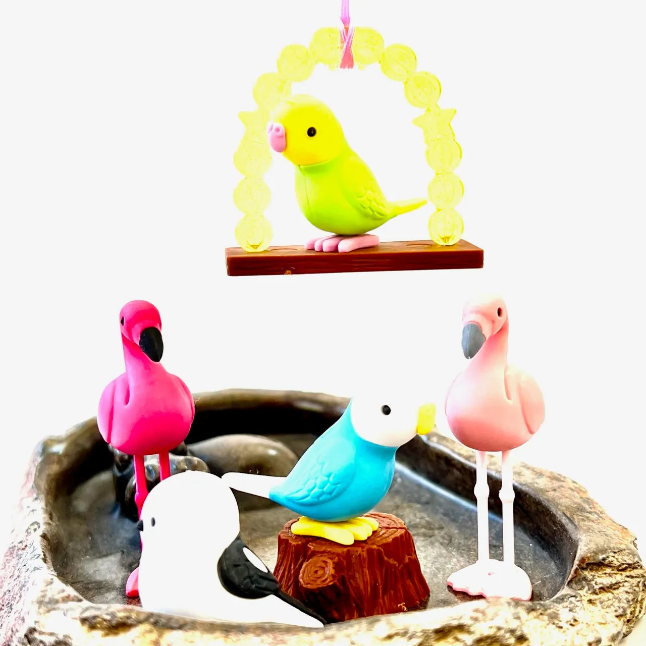 38337 BIRDS ERASER CARD-10 CARDS