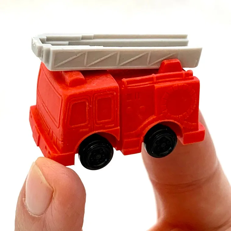 38341 IWAKO EMERGENCY VEHICLE ERASER CARD-10 CARDS