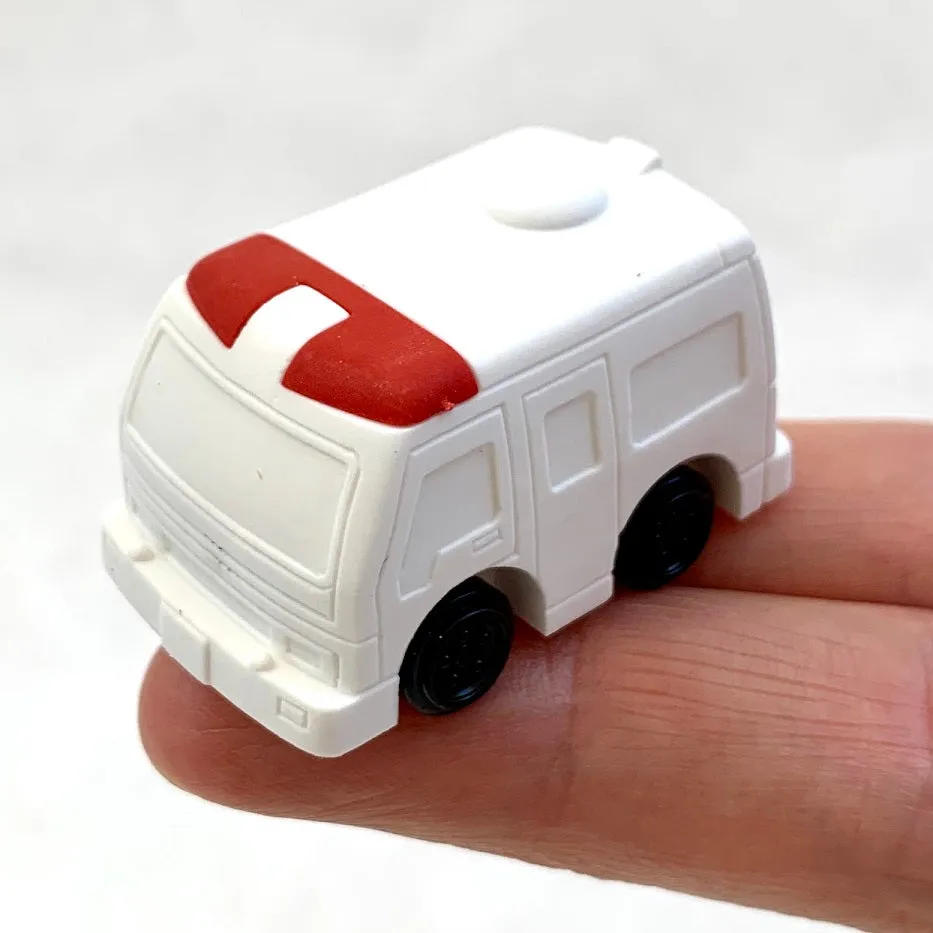 38341 IWAKO EMERGENCY VEHICLE ERASER CARD-10 CARDS