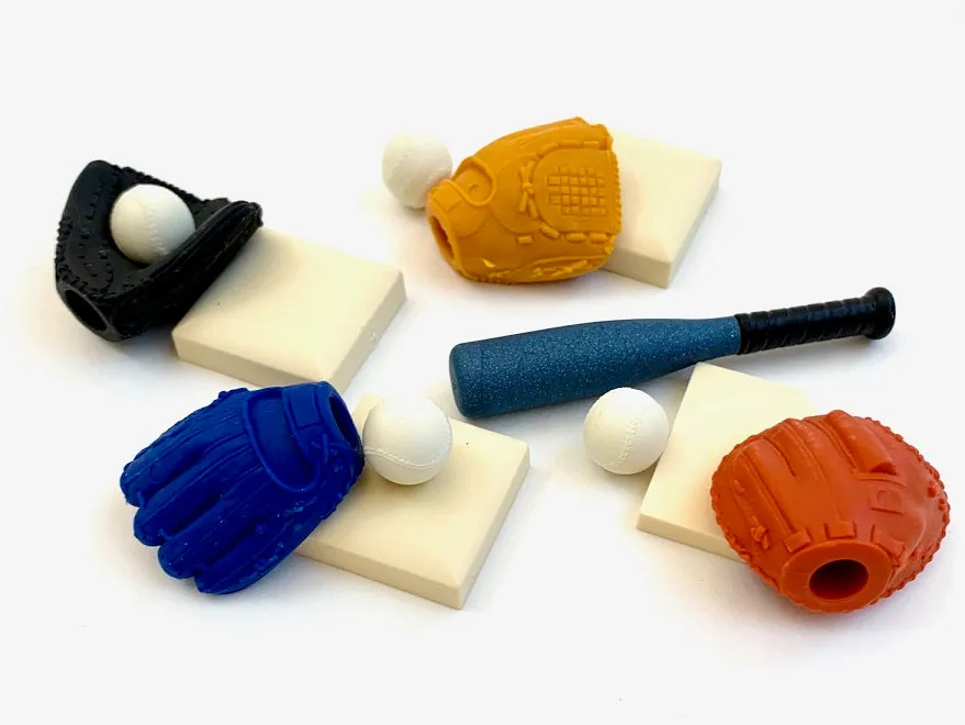 38343 IWAKO BASEBALL ERASER CARD-10 CARDS