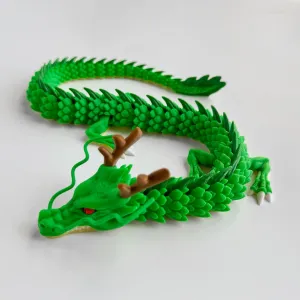 3D Printed Dragon, Articulated Dragon Fidget Toy Posable Flexible Dragon Toys for Car Decoration and Ornament Figures