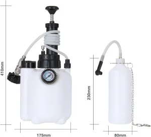 3L Car Brake Bleed Device,Brake Bleeder Set with 1L Brake Bleed Bottle and E20 Standard Adapter,Brake Bleed Vacuum Pump Kit (NOT FIT for US CAR MODLES)