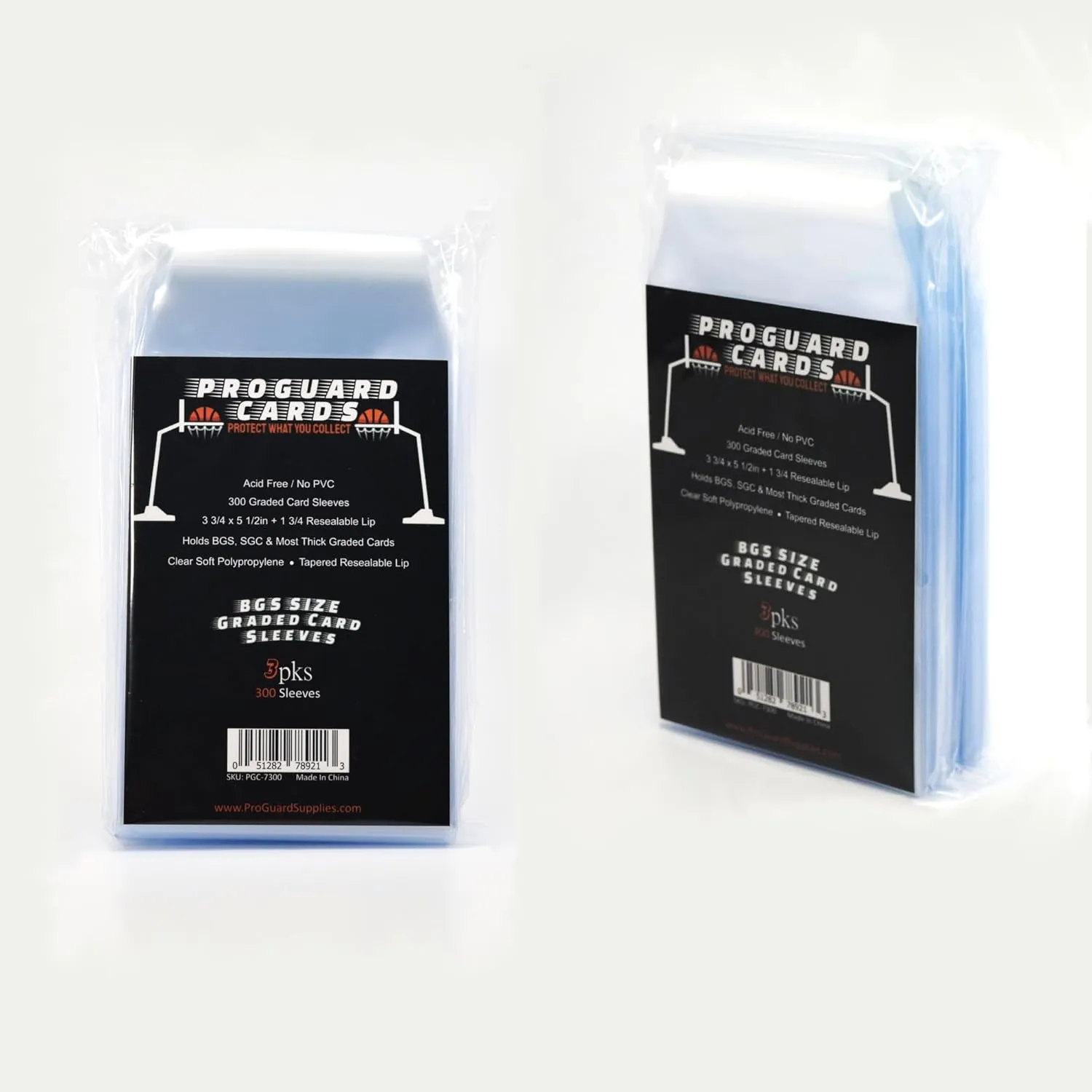 3pks ProGuard Cards BGS Graded Card Sleeves for BGS & SGC Slabs & More