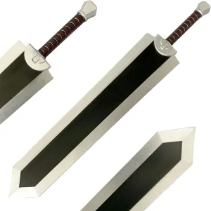 40 Inches Fantasy Dragon Slayer Berserk Guts Foam Sword Perfect for Anime Cosplay Costume Event Party and Collectible
