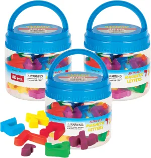 40 Piece Magnetic Aleph-Bet Letters Set Full Color Hebrew Alphabet Magnets in Reusable Storage Canister Alef Beis Learning Game Childrens Judaica Gift for Kids Jewish Educational Toy (3)