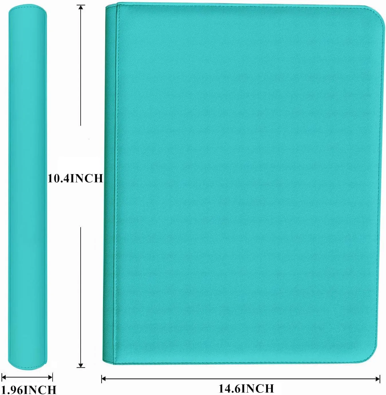 40 Pockets Graded Card Binder, Toploading PSA Slab Holder Album, PU Leather Graded Card Storage Binder, Premium 4 Pocket PSA Card Binder Album with Sleeves (Teal)