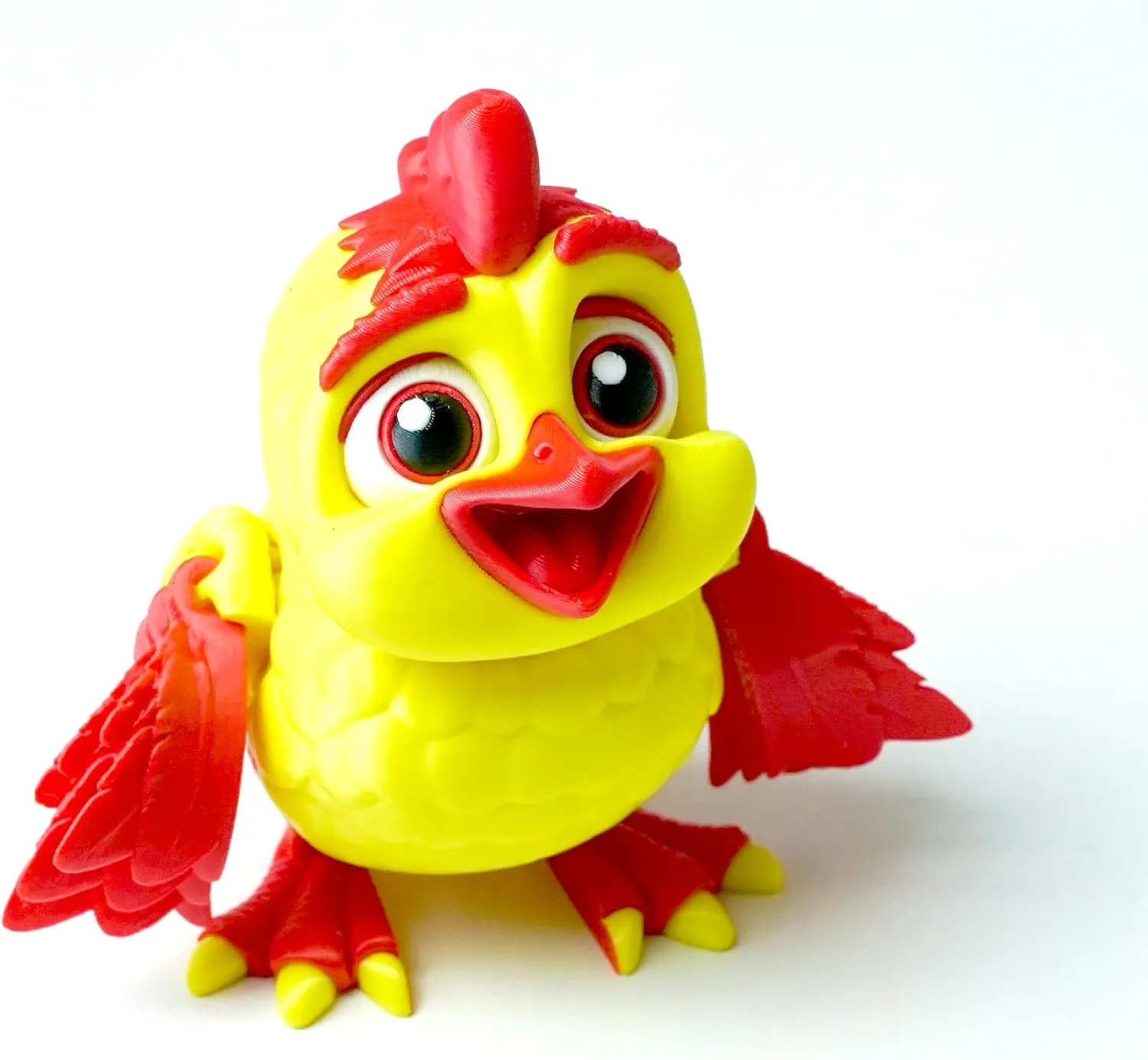 4.09inch 3D Printed Chicken Models,Flexible Joint Animal lacertid Figurines, Stress Relief, Fidget restlessness, ADHD Toys, Surprise Fantasy Gifts (RY)