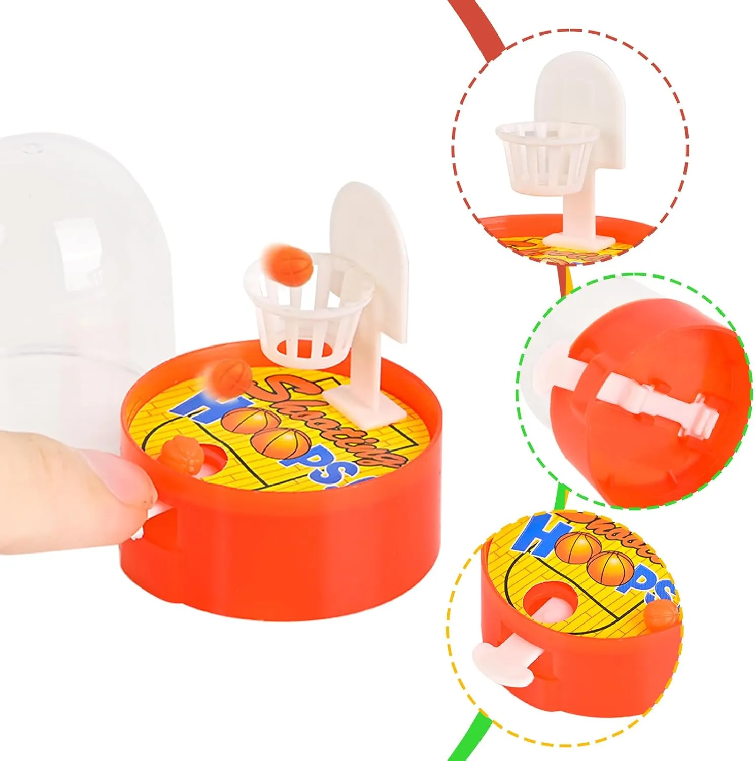 48Pcs Mini Finger Basketball Game, Mini Finger Basketball, Basketball Party Favors for Kids, Fidget Ball Toys for Kids