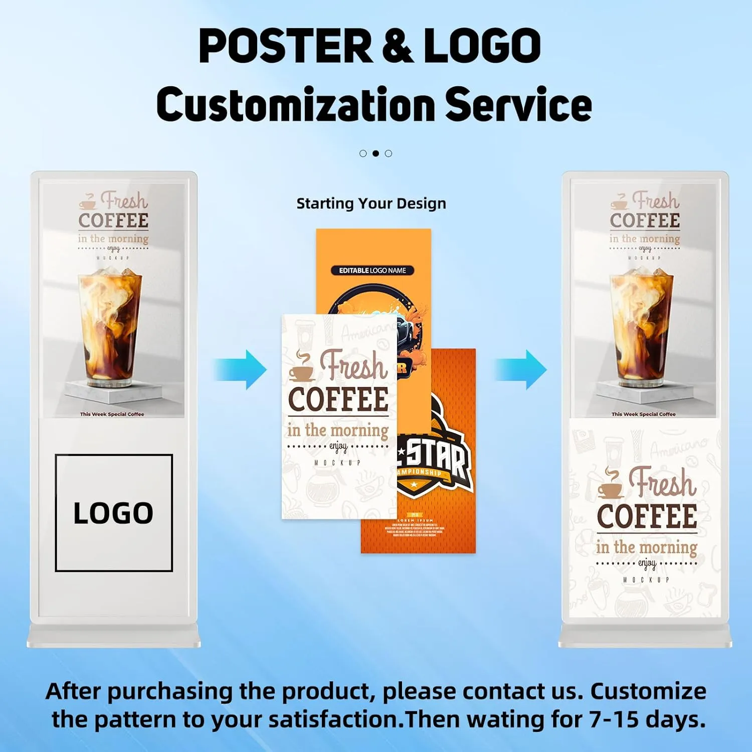 49 inch Indoor Digital Signage Touchscreen IPS Floor Standing Digital Kiosks Interactive Displays with WiFi HDMI/USB Input Auto AD Player, Android OS White
