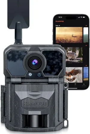 4G Cellular Trail Camera - 32MP Photos 2k Videos with No Glow Night Vision - Auto Connects to Verizon, AT&T and T-Mobile - 100' Range with Fast 0.2s Trigger - IP65 Waterproof Game Camera