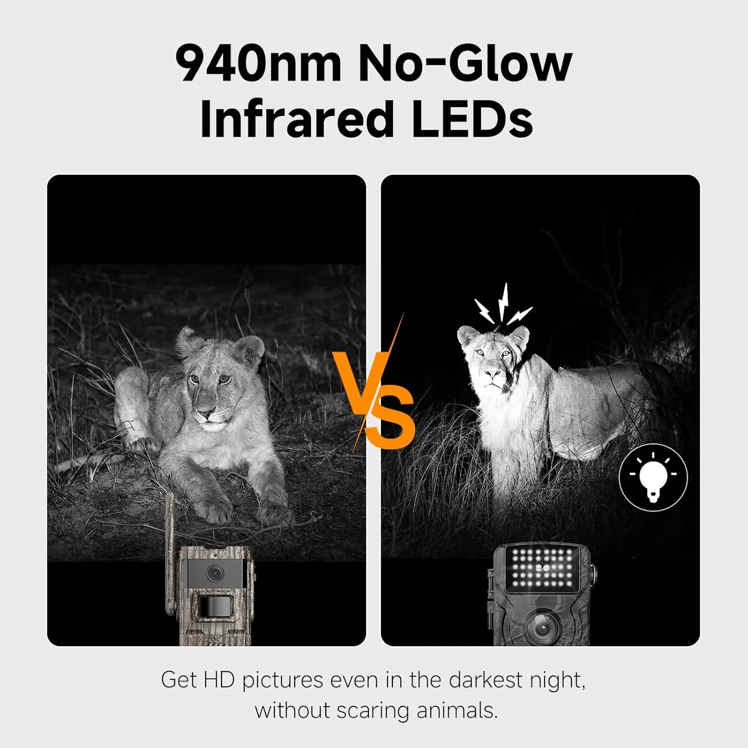 4G LTE Cellular Trail Cameras 2 Packs Unlimited Data Plan Solar Trail Cameras Built in SIM Card Game Camera IP65 Waterproof Security Camera with 2K Live Video, No Glow Night Vision