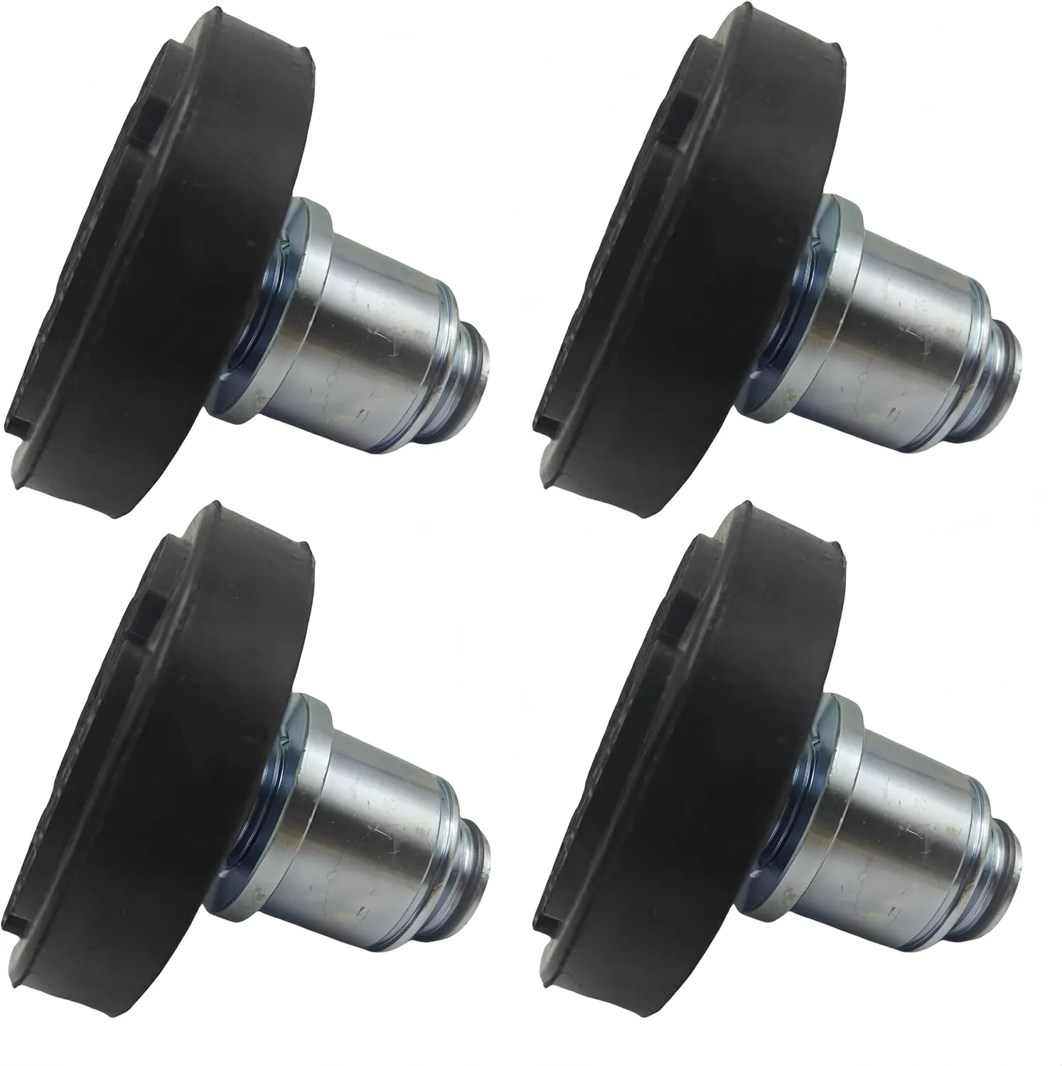 4PCS 50mm Shaft Diameter Car Lift Rubber Tray Heightening Feet Plus High Leg Pads, Screw Up Car Lift Pads Heightening Feet Tray