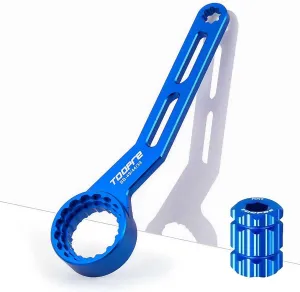 6-in-1 Center Shaft Wrench Professional Bottom Bracket Multi-Tool - Universal Bicycle Service Kit for ISO/JIS Standard Systems