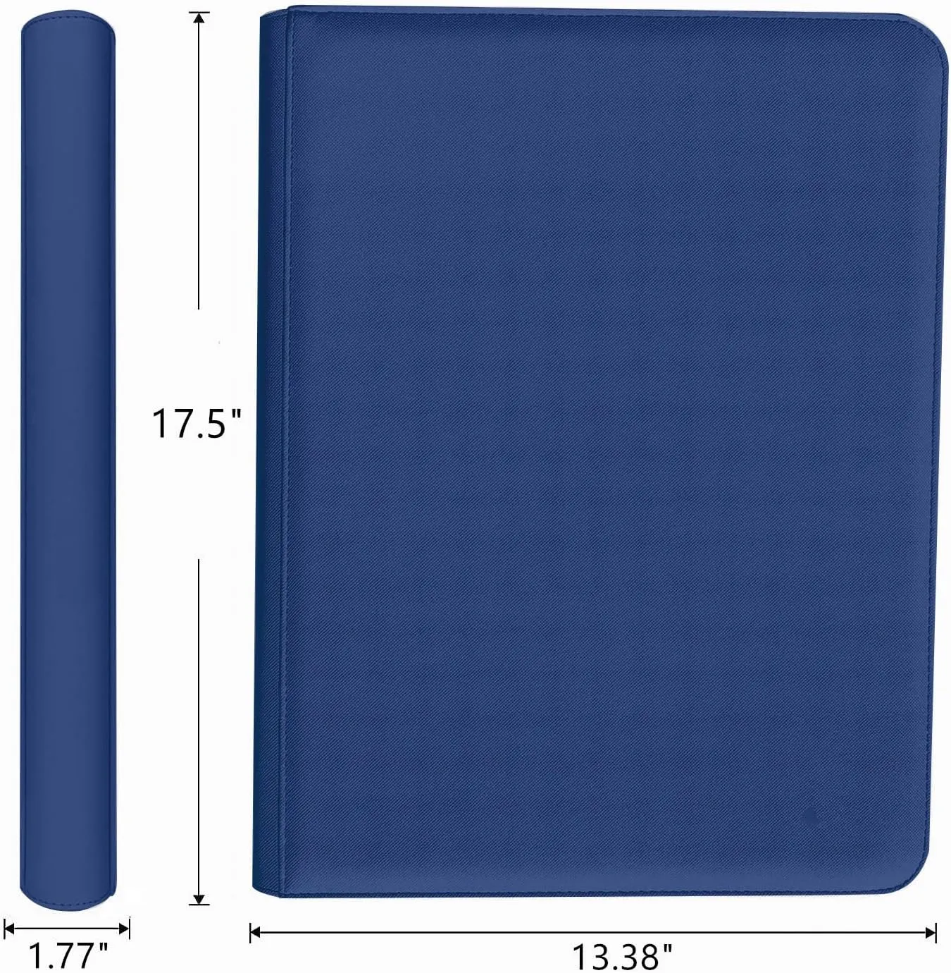 60 Pockets Graded Card Binder, Toploading PSA Slab Holder Album, PU Leather Graded Card Storage Binder, Premium 6 Pocket PSA Card Binder Album with Sleeves (Blue)