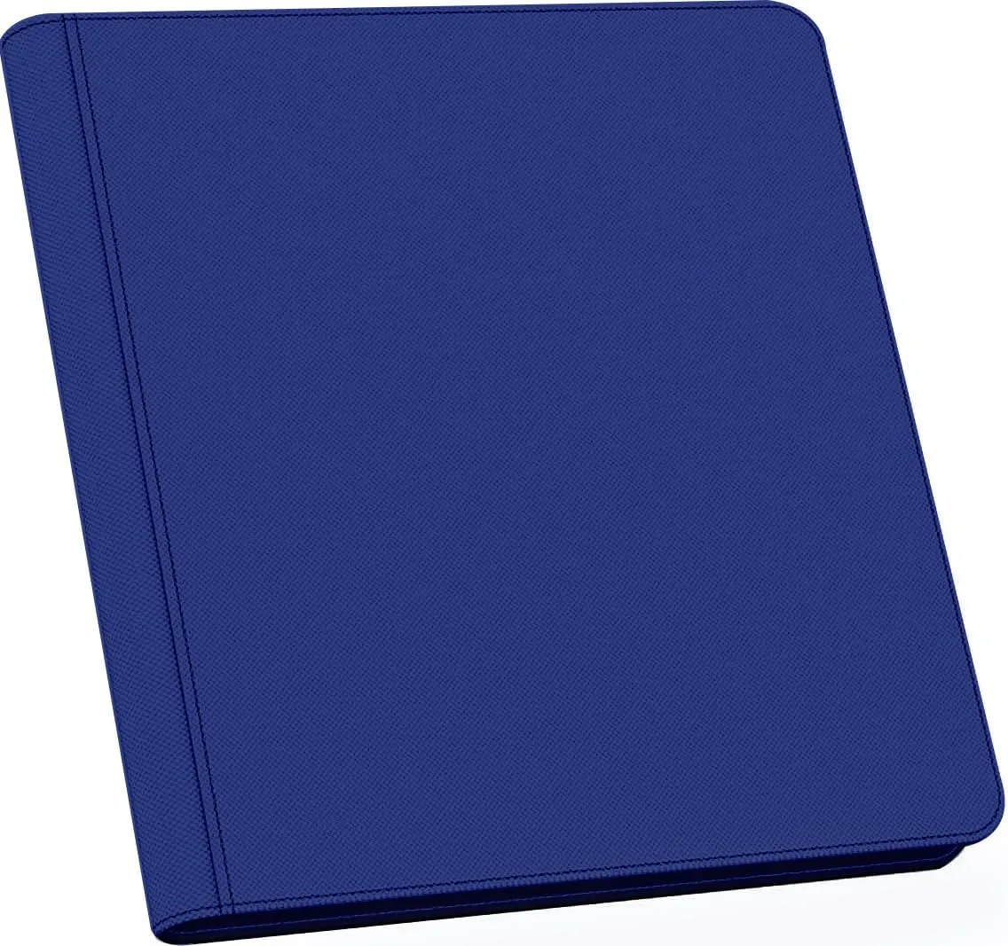 60 Pockets Graded Card Binder, Toploading PSA Slab Holder Album, PU Leather Graded Card Storage Binder, Premium 6 Pocket PSA Card Binder Album with Sleeves (Blue)