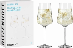 60810011 Champagne Glass Set, Glass, 400 ml, Pack of 2