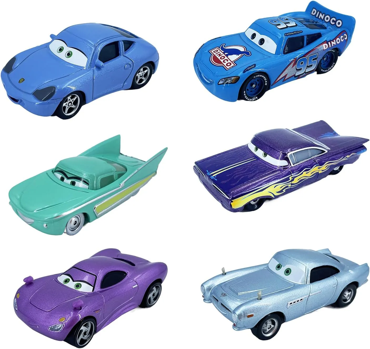 6PCS Toy Car Set 1:55 Metal Die Casting Car Toy Vehicle with Portable Size for 3 4 5 6 Year Old Boy & Girl Gift, in Bulk