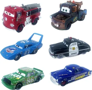 6PCS Toy Car Set 1:55 Metal Die Casting Car Toy Vehicle with Portable Size for 3 4 5 6 Year Old Boy & Girl Gift, in Bulk