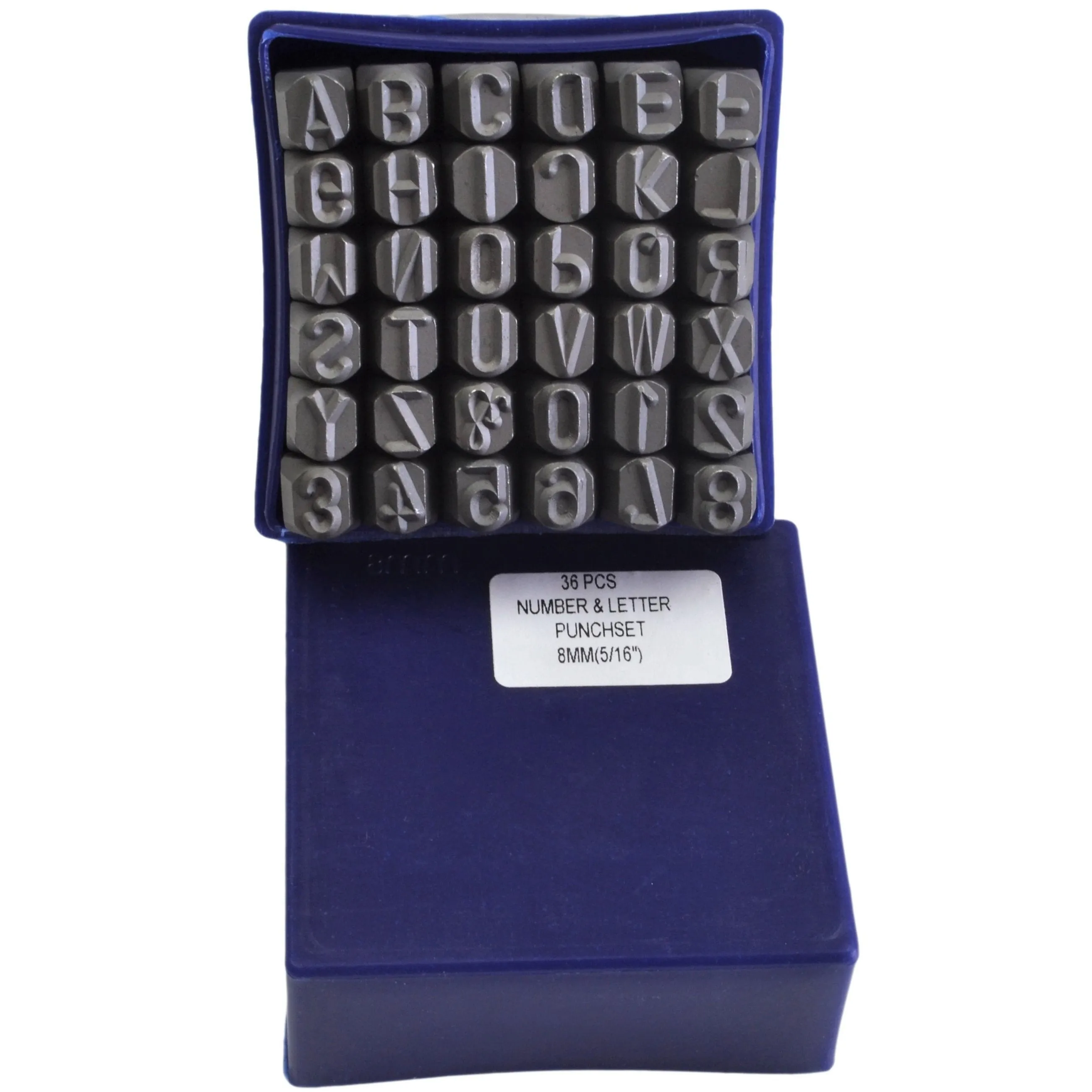 8mm Letter and Number Stamp Punch 36 piece