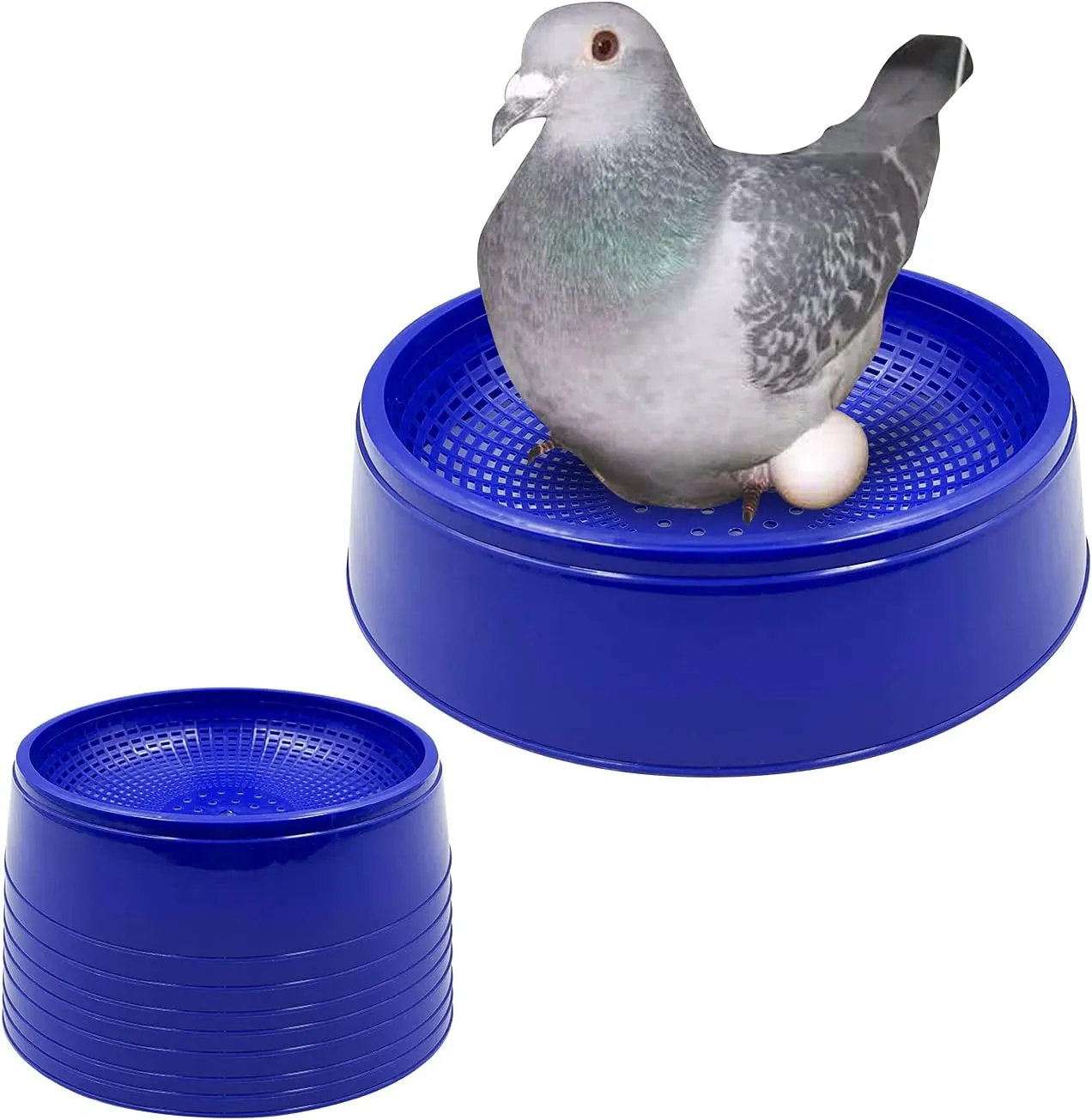 8PCS Racing Pigeon Nest Bowl, Plastic Bird Nest, Sturdy and Anti-Rollover, Keeps Eggs Safe and Secure