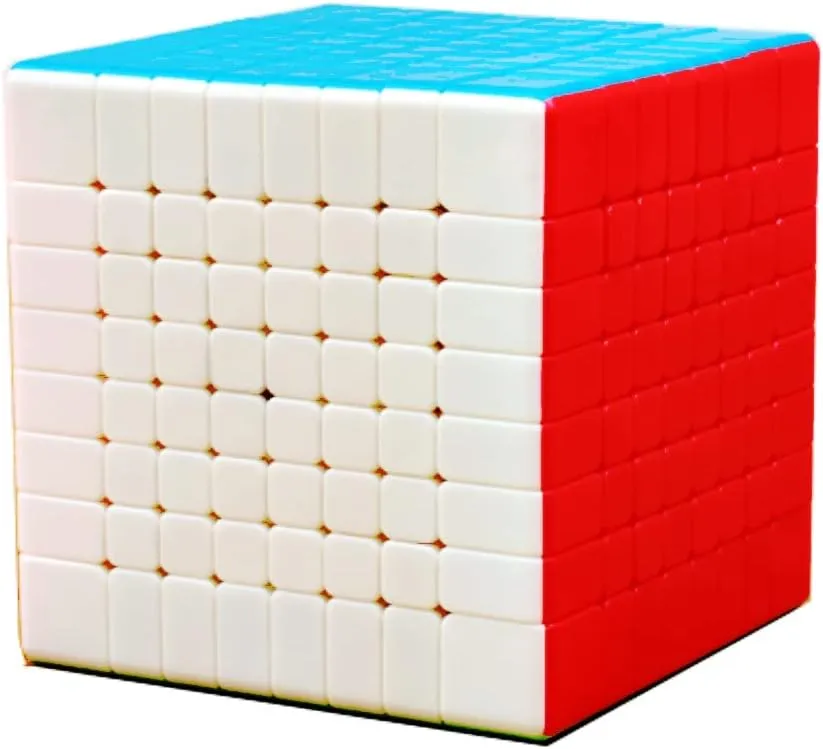 8x8 Cube Stickerless 8x8x8 Speed Cube Puzzle Gifts Toys(70mm)