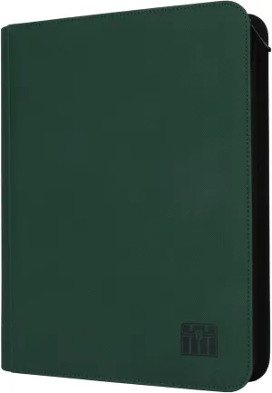 9 Pocket 800  Pockets Trading Card Binder, Fit 828 Cards - Large Ringless Side Loading Card Album for TCG -Green