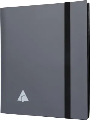 9 Pocket Trading Card Album Binder, Holds 828 Cards Side Loading Pocket Album for TCG -Gray