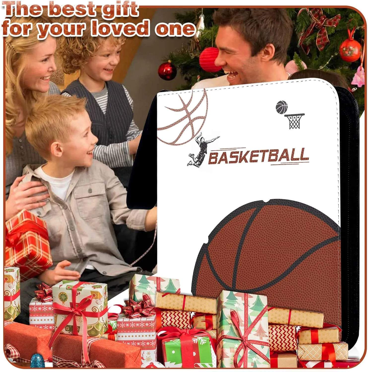 900 Cards Basketball Card Binder,9 Pocket with 900 Cards Trading Card Albums Sleeve Protectors,Card Storage Case Fits for Collecting Baseball,Hockey,Football,Basketball Or Gaming Trading Cards