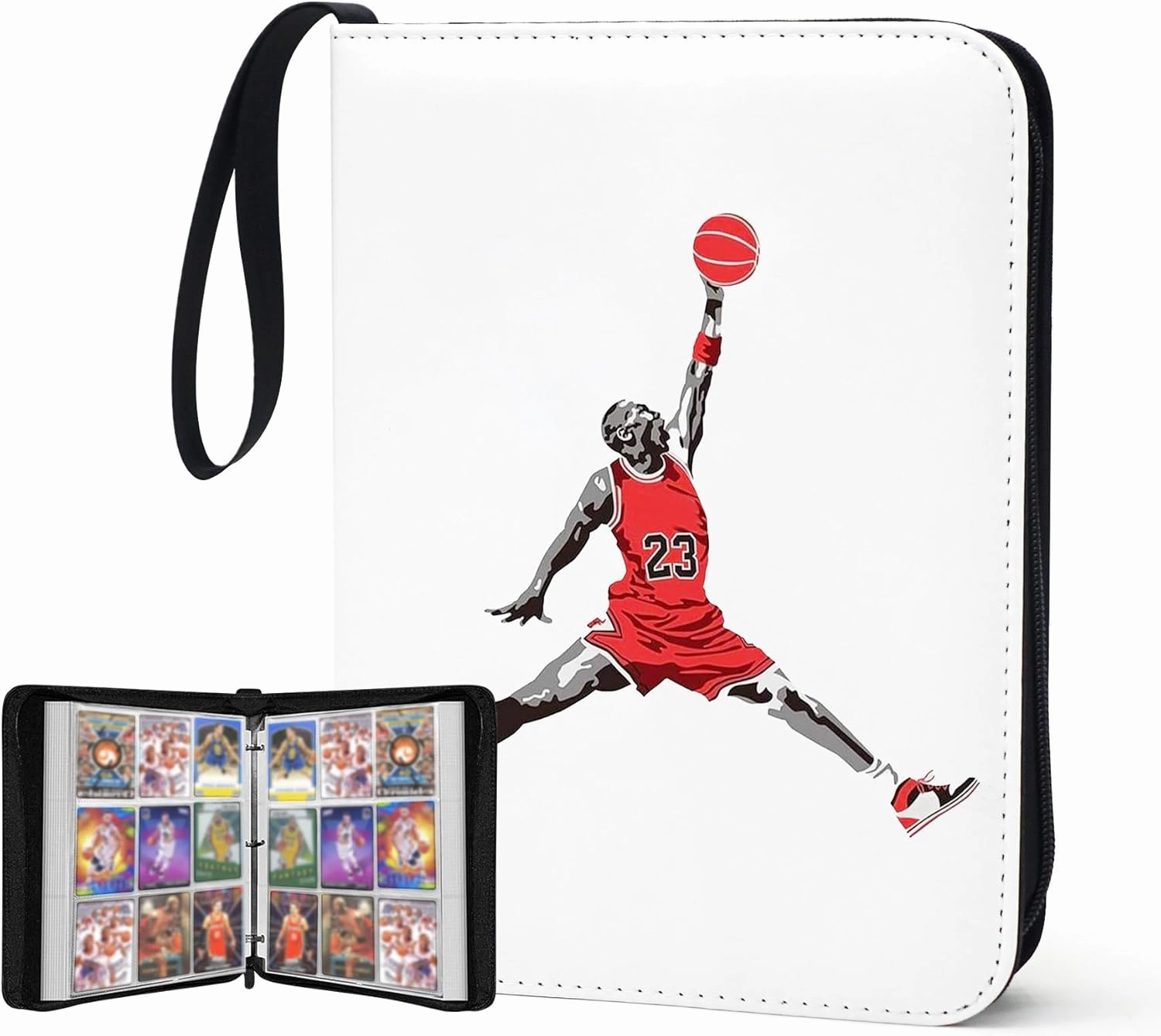 900 Pockets Basketball Card Binder,Basketball Trading Cards Holder Card Collectors Album,Waterproof Card Storage Book with Removable Sleeves,Compatible with Basketball Cards 2024-25 Sports Cards