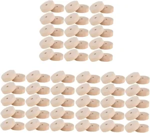 90pcs Miniature Wooden Wheels Small Wood Wheels for Crafts Toy Cars and Home Ornaments for Boys and Girls Creative Activities and Parent Bonding Easy to Paint and