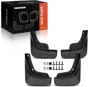 A-Premium Set of 4PCS Mud Flaps Splash Guards Mudflaps Mudguards with Hardware Kits Compatible with Lincoln Nautilus 2023 2024 2025, Front & Rear (Driver and Passenger Side)