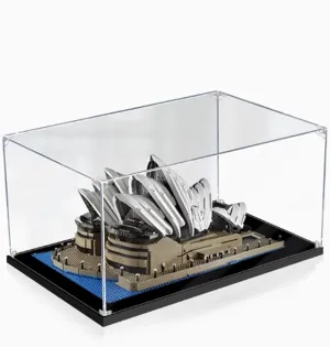 Acrylic Display Box for Lego Sydney Opera House 10234 Model Kit, Dustproof Clear Box, Collectible Countertop Display Case (Box Only) (2 mm)
