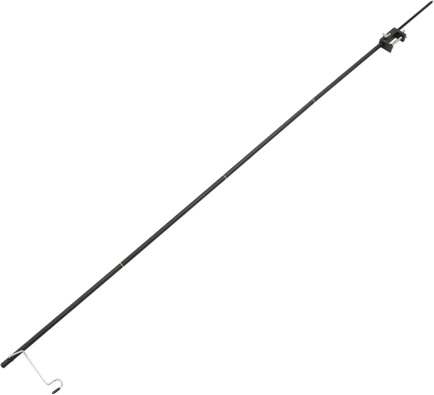 Adjustable Camping Light Hanger Aluminum Alloy Portable Lantern Pole Double Hooks for Outdoor Tent Hiking