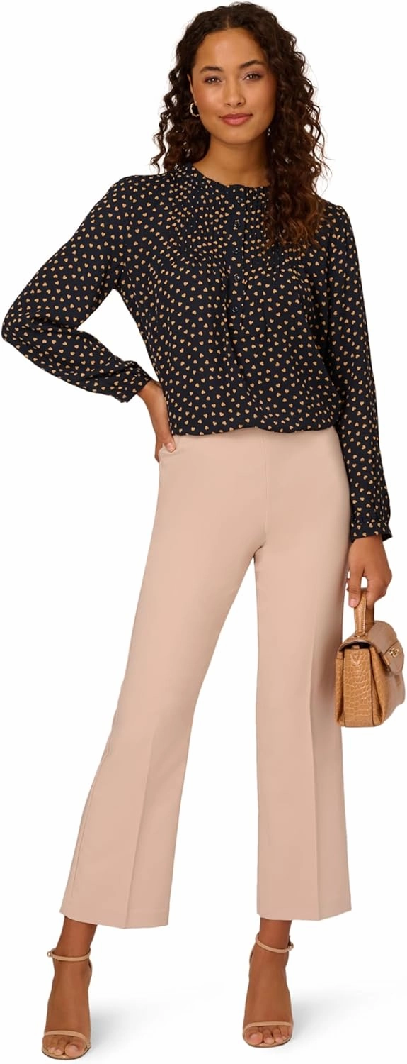 Adrianna Papell Women's Flare Leg Pull on Pant