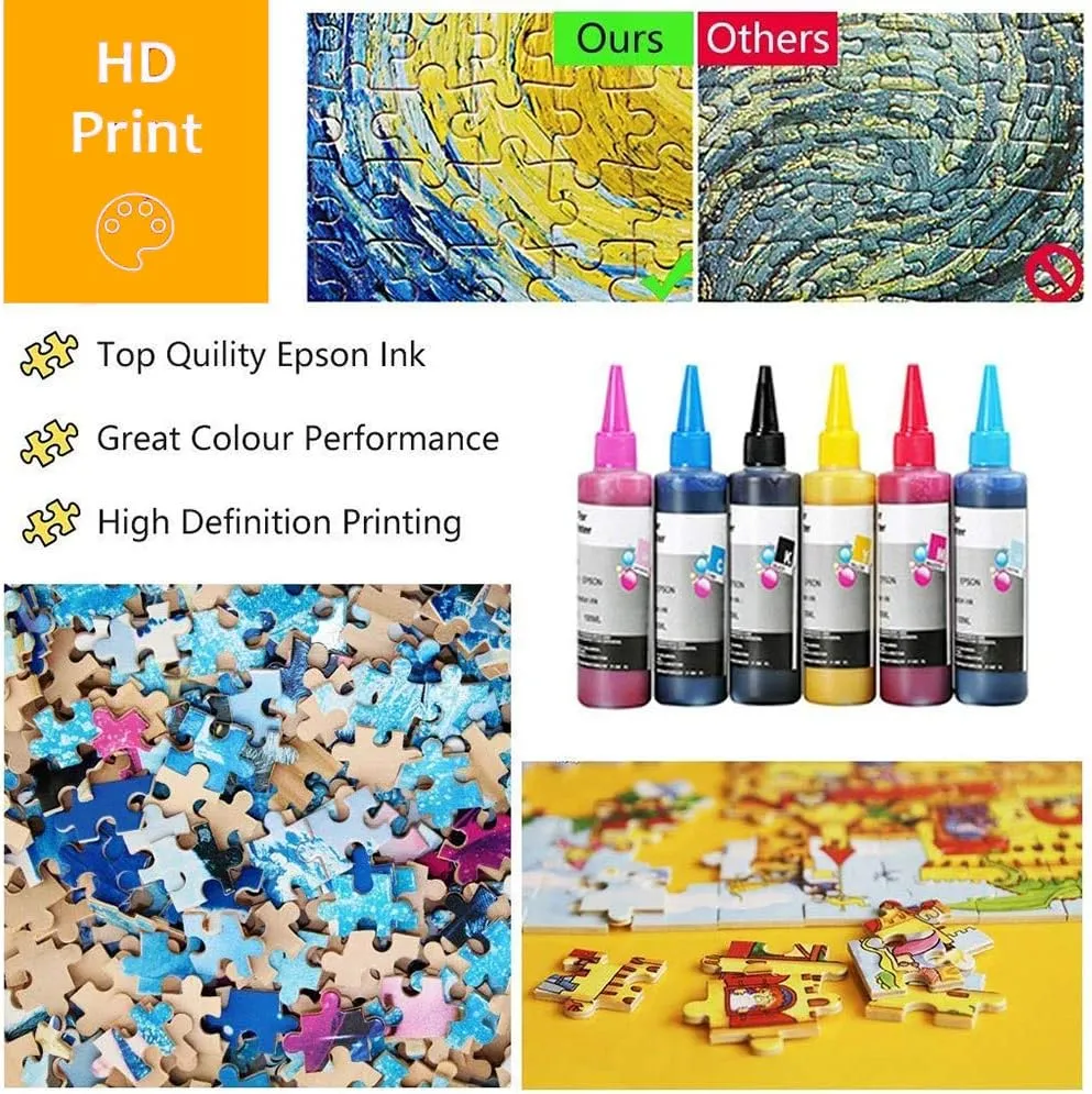 Adult Family Entertainment Puzzles, Trains in The Snow, Home Wall Decoration Paintings, Educational Toys, IQ Challenge, 500/1000/1500/2000 Pieces